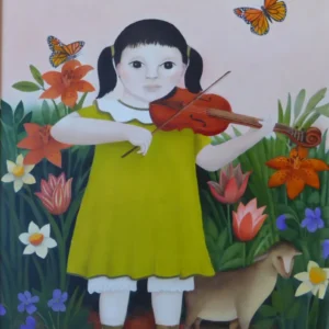 Jeune fille à la robe jaune