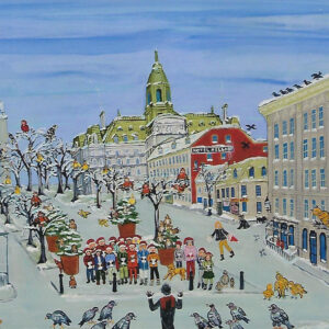 La chorale de Noël, place Jacques-Cartier, à Montréal